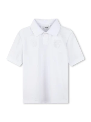 Koszulka polo Boss biały
