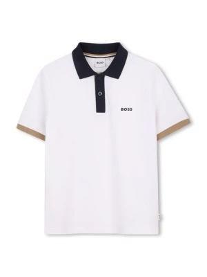 Koszulka polo Boss biały