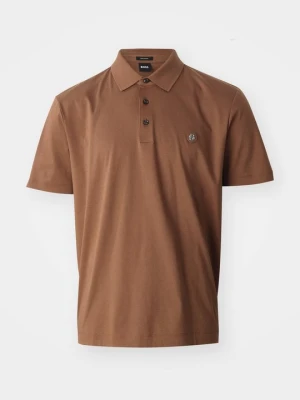 Koszulka polo Boss brązowy