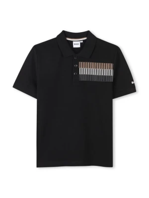 Koszulka polo Boss czarny