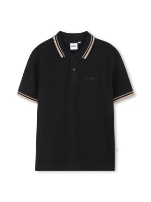 Koszulka polo Boss czarny