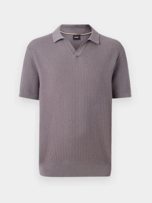 Koszulka polo Boss fioletowy