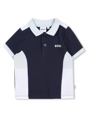Koszulka polo Boss granatowy
