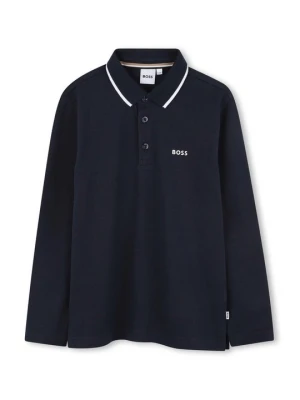 Koszulka polo Boss granatowy