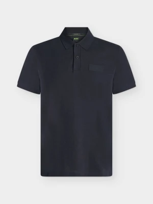 Koszulka polo Boss granatowy