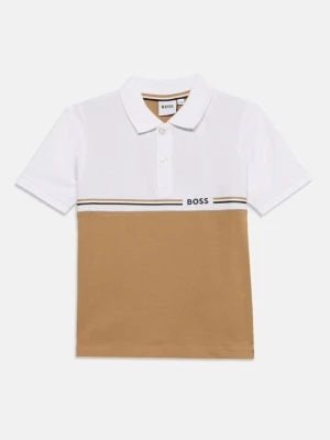 Koszulka polo Boss jasnobrązowy