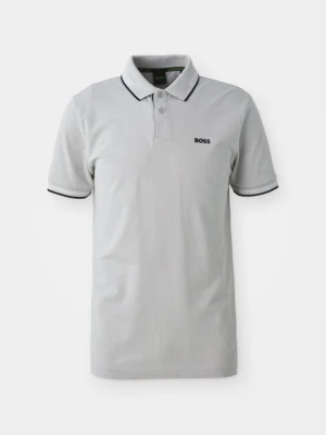 Koszulka polo Boss jasnoszary