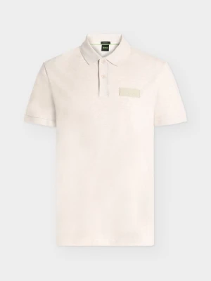 Koszulka polo Boss mleczny
