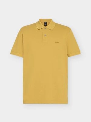 Koszulka polo Boss musztardowy