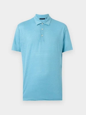 Koszulka polo Boss niebieski