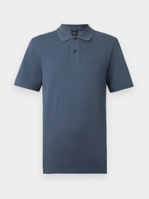 Koszulka polo Boss niebieski