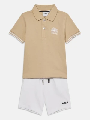 Koszulka polo Boss piaskowy