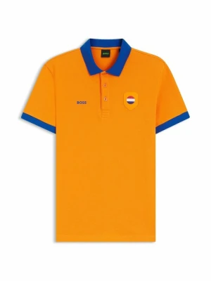 Koszulka polo Boss pomarańczowy