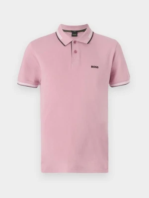 Koszulka polo Boss różowy