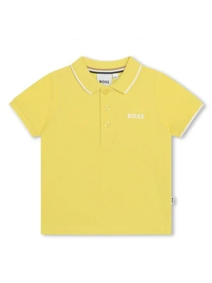 Koszulka polo Boss żółty
