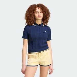 KOSZULKA POLO CABLE KNIT CALI Adidas Night Indigo