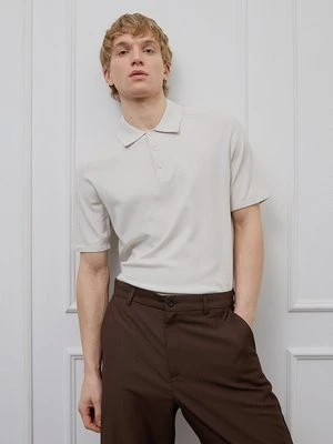 Koszulka polo Calvin Klein biały