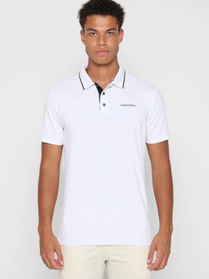 Koszulka polo Calvin Klein biały