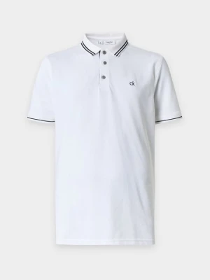 Koszulka polo Calvin Klein biały