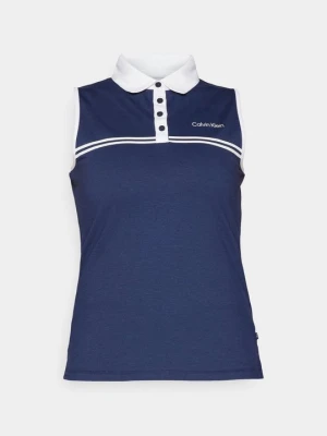 Koszulka polo Calvin Klein szafirowy