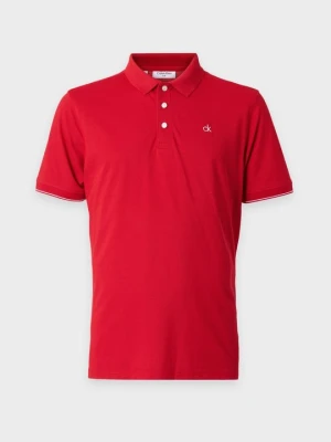 Koszulka polo Calvin Klein czerwony