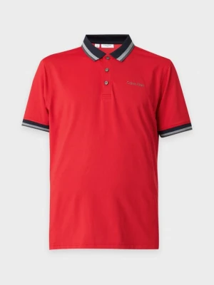 Koszulka polo Calvin Klein czerwony