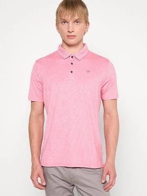 Koszulka polo Calvin Klein różowy
