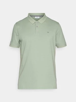 Koszulka polo Calvin Klein jasnozielony