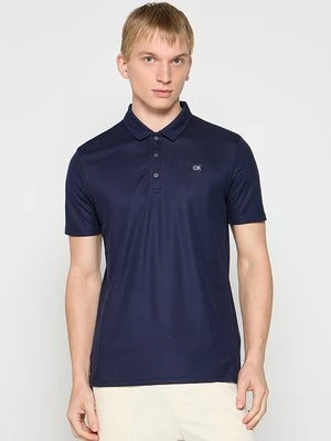 Koszulka polo Calvin Klein granatowy