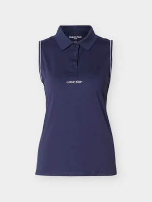 Koszulka polo Calvin Klein granatowy