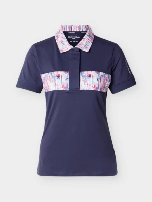 Koszulka polo Calvin Klein granatowy