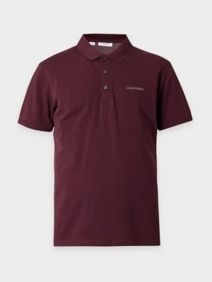 Koszulka polo Calvin Klein jagodowy