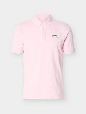 Koszulka polo Calvin Klein jasnoróżowy