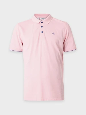 Koszulka polo Calvin Klein jasnoróżowy