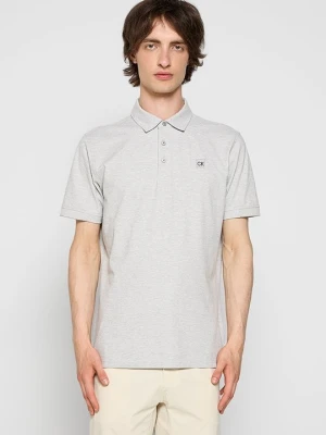 Koszulka polo Calvin Klein jasnoszary