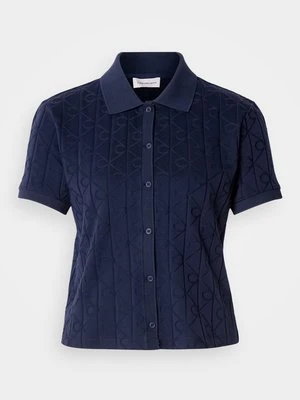 Koszulka polo Calvin Klein Jeans granatowy