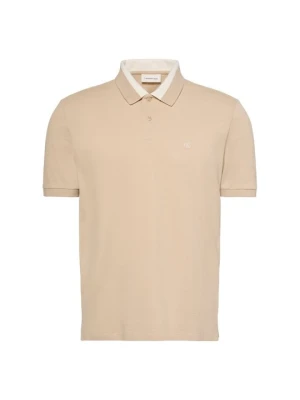 Koszulka polo Calvin Klein Jeans beżowy