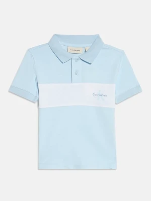 Koszulka polo Calvin Klein Jeans jasnoniebieski