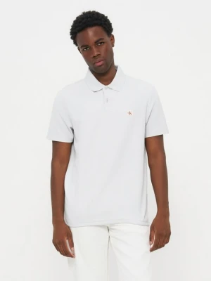 Koszulka polo Calvin Klein Jeans jasnoszary