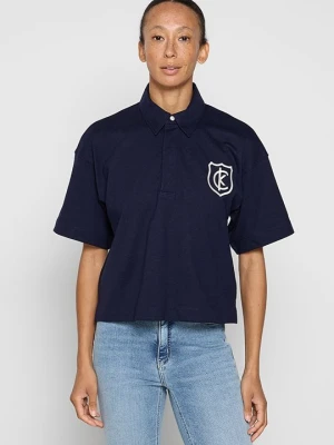 Koszulka polo Calvin Klein Jeans niebieski