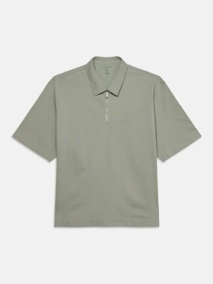 Koszulka polo Calvin Klein Jeans niebieski melanż