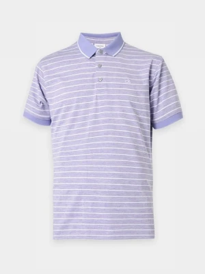 Koszulka polo Calvin Klein liliowy