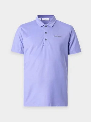 Koszulka polo Calvin Klein liliowy