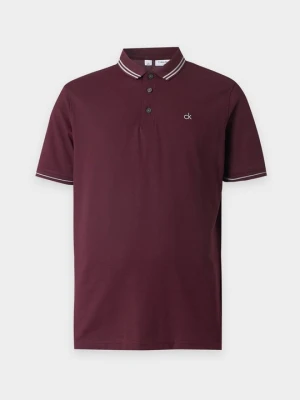 Koszulka polo Calvin Klein liliowy