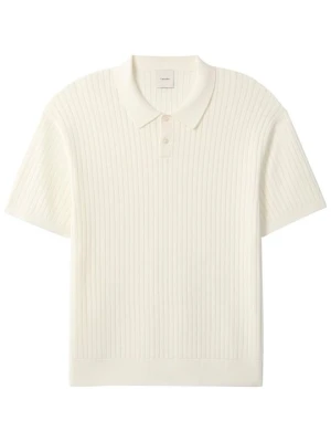 Koszulka polo Calvin Klein mleczny