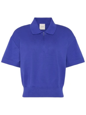 Koszulka polo Calvin Klein niebieski