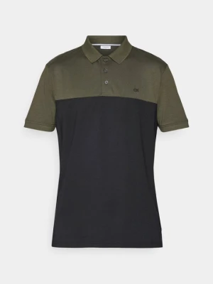 Koszulka polo Calvin Klein oliwkowy