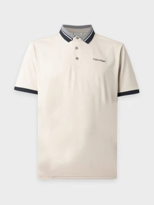 Koszulka polo Calvin Klein piaskowy