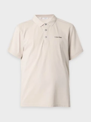 Koszulka polo Calvin Klein piaskowy