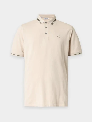 Koszulka polo Calvin Klein piaskowy